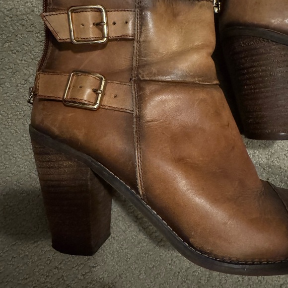 Brown Leather Ankle Boots - Picture 2 of 8